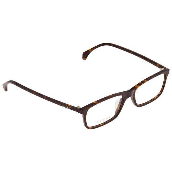 NEW Gucci Havana Rectangular Men's Eyeglasses